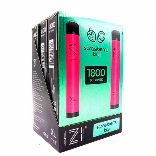 одноразовые электронные сигареты IZI 1800 тяг Strawberry Kiwi фото